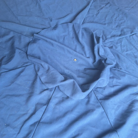 9' Round Market Replacement Umbrella Canopy in Sunbrella Navy - Picture 4 of 6